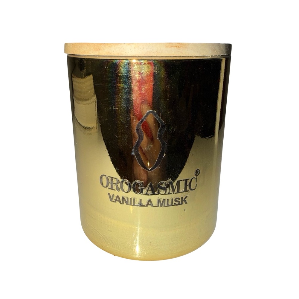 Orogasmic Vanilla Musk Candle - Gold Glass Jar